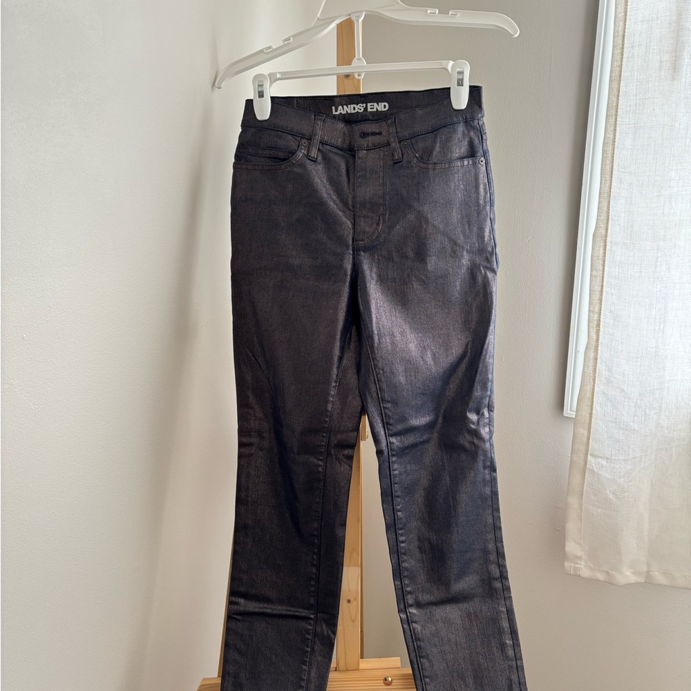 Lands' End Dark Wash Denim Jeans